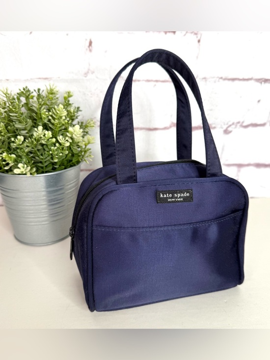 KATE SPADE Handbags - KATE SPADE NEW YORK Navy Nylon 7” Mini Satchel Tote Bag Y2K 90’s Purse Vintage